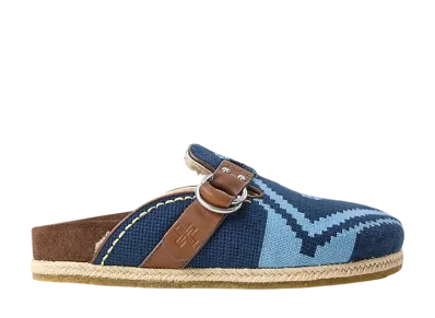 Polo Ralph Lauren Naiomi Glasses x Embroidered Clog "Blue/Brown"