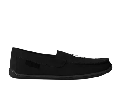 Polo Ralph Lauren Brenan Suede Slipper "Black Suede/White PP"
