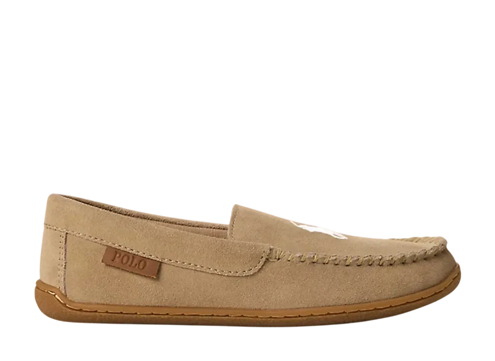 Polo Ralph Lauren Brenan Suede Slipper "Cream PP"