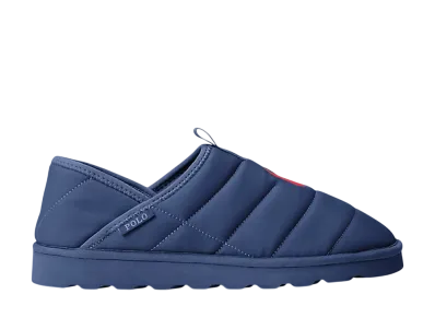 Polo Ralph Lauren Everett Quilted Slipper "Navy Rc Nylon/ Red PP"
