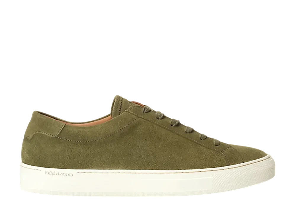 Polo Ralph Lauren Jermain Suede Sneaker "Canopy Olive"