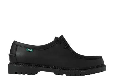 Polo Ralph Lauren Jett Lug-Sole Leather Moc-Toe Shoe "Black"