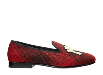 Polo Ralph Lauren Polo Ralph Lauren Yankees Plaid Slipper "Red/Black Plaid"