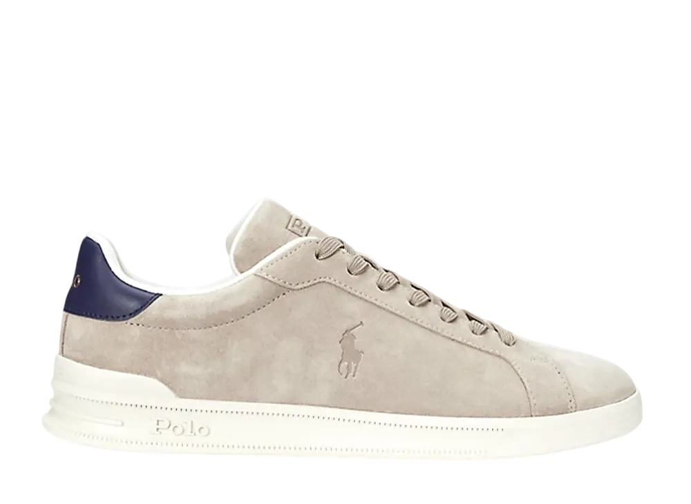 Polo Ralph Lauren Heritage Court II Suede Sneaker "Milkshake/Navy"