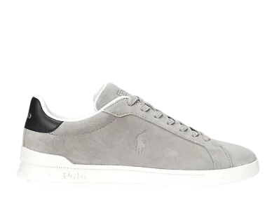 Polo Ralph Lauren Heritage Court II Suede Sneaker "Earth Grey/Black"
