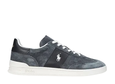Polo Sport Ralph Lauren Heritage Aera Suede Sneaker "Grey/Black"