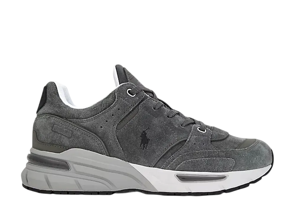 Polo Sport Ralph Lauren Trackster 250 Suede and Nubuck Sneaker "Grey/Black"