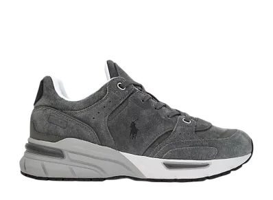 Polo Sport Ralph Lauren Trackster 250 Suede and Nubuck Sneaker "Grey/Black"