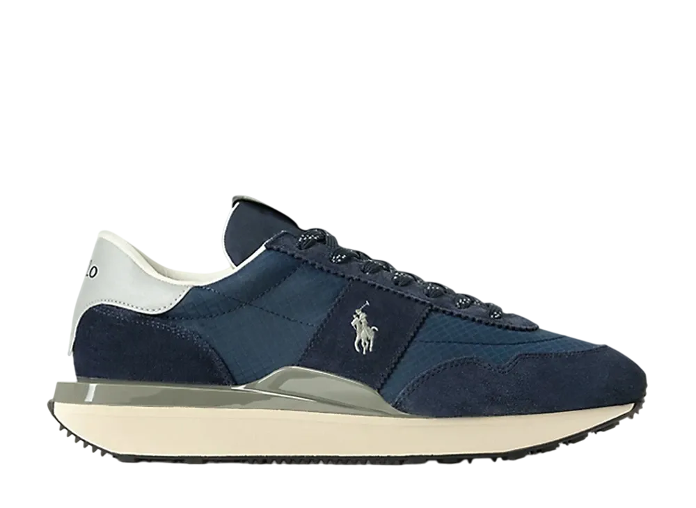 Polo Sport Ralph Lauren Train 89 Suede and Oxford Sneaker "Hunter Navy"