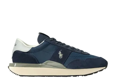 Polo Sport Ralph Lauren Train 89 Suede and Oxford Sneaker "Hunter Navy"
