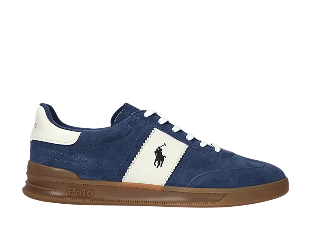 Polo Sport Ralph Lauren Heritage Aera Suede Sneaker "Light Navy/Cream"
