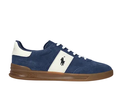 Polo Sport Ralph Lauren Heritage Aera Suede Sneaker "Light Navy/Cream"