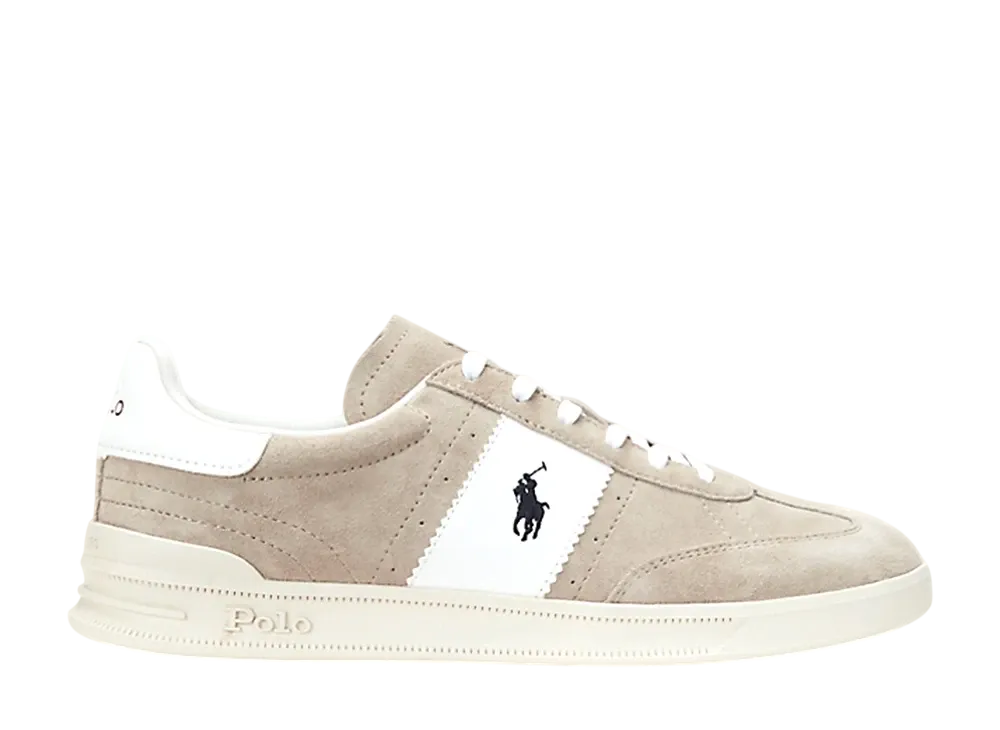 Polo Sport Ralph Lauren Heritage Aera Suede Sneaker "Milkshake/Deckwash White"