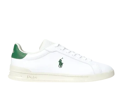 Polo Ralph Lauren Heritage Court 2 Nappa Leather Sneaker "White/Green"