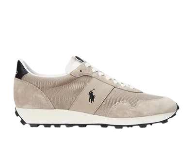 Polo Sport Ralph Lauren PRL Trail 125 Suede-Panelled Sneaker "Milkshake/Black"
