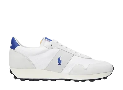 Polo Sport Ralph Lauren PRL Trail 125 Suede-Panelled Sneaker "White/Royal"