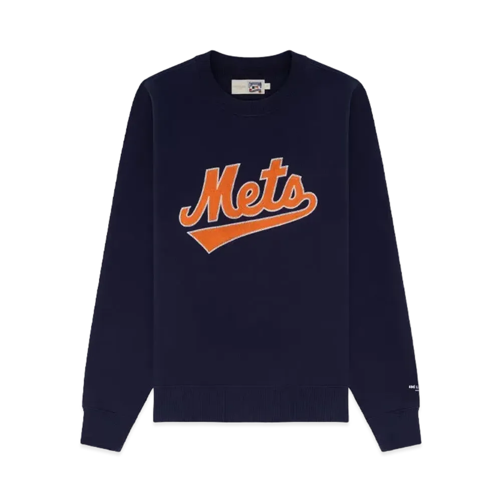 Aime Leon Dore x New York Mets Chainstitch Crewneck "Navy"