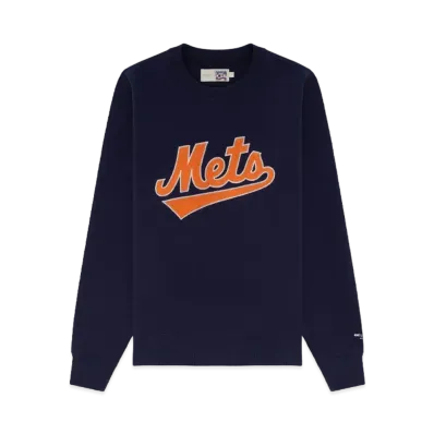 Aime Leon Dore x New York Mets Chainstitch Crewneck "Navy"