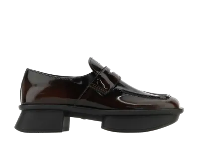 PRADA Women's Leather Equal Loafers "Brown"