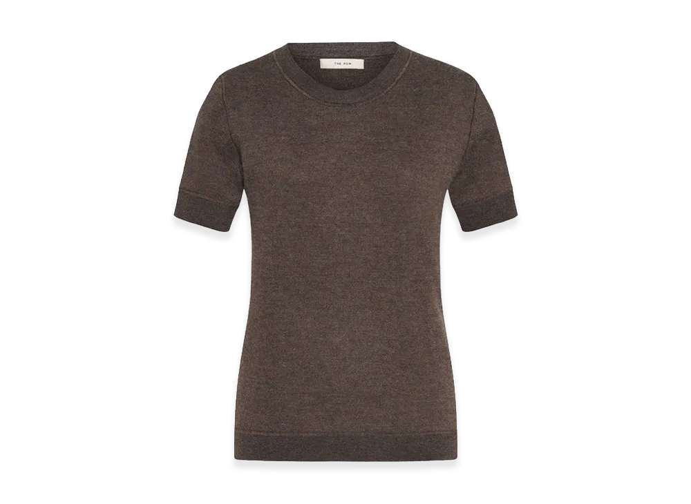 The Row Women's Linnea Cashmere Tops "Faded Brown"