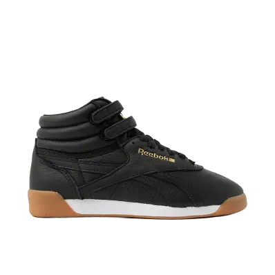 Reebok Women's Freestyle Hi "Black/Gold"