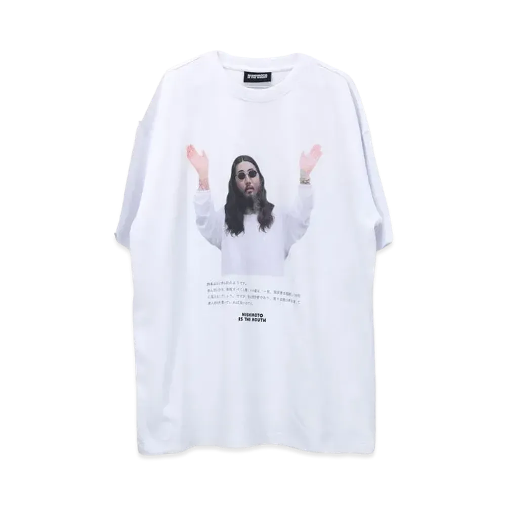 NISHIMOTO IS THE MOUTH SAYING S/S TEE "WHITE"