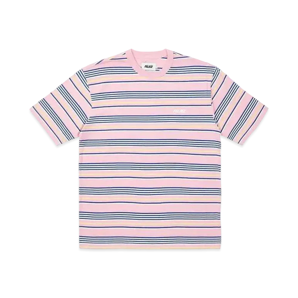 PALACE Stripe T-Shirt "Pink"