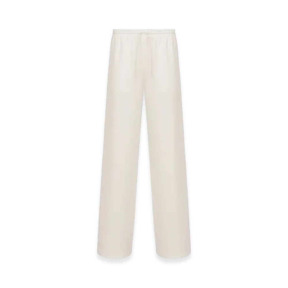 Dior Women's Flared Pants Silk Poplin "Ecru"