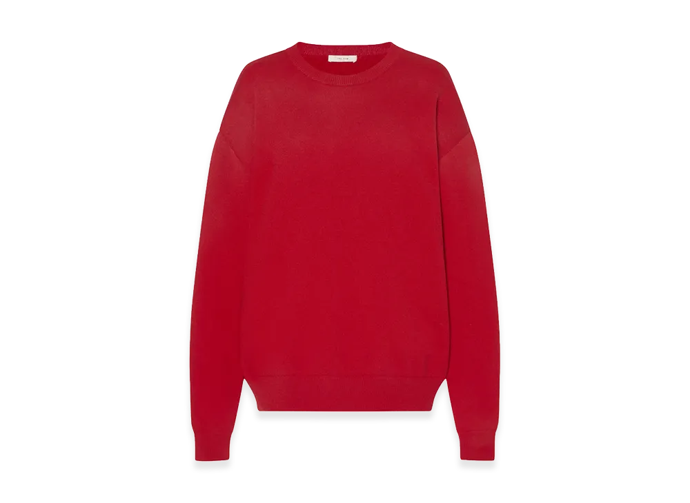 The Row Women's Leora Cashmere Tops "Red"