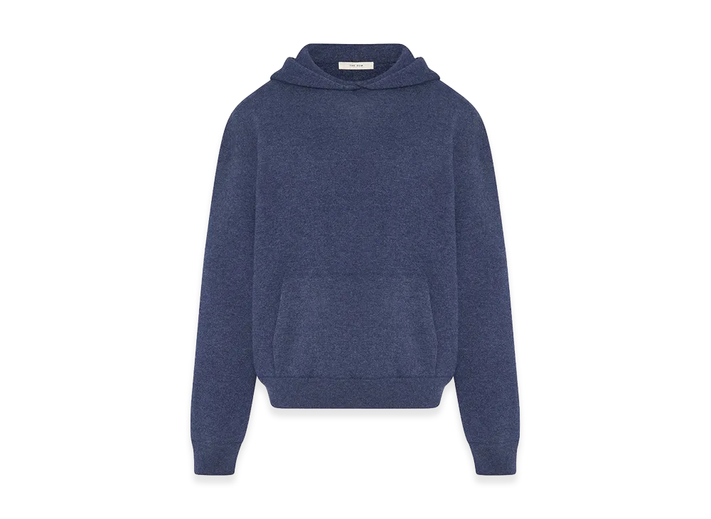 The Row Women's Levine Cashmere Tops "Blue Melange"