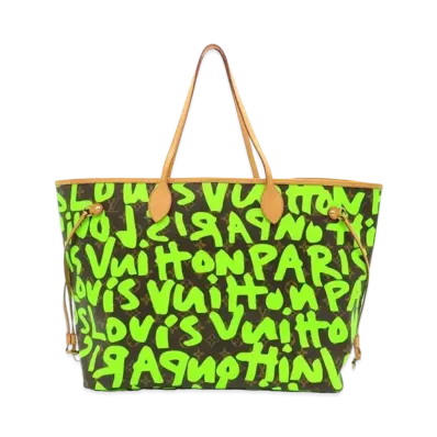 Louis Vuitton Neverfull GM Monogram Graffiti Stephen Sprouse Collection "Vert"