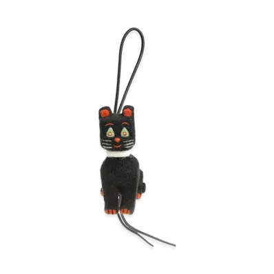 LOEWE Women's Felt Cat Charm By Louis Wain "Black"