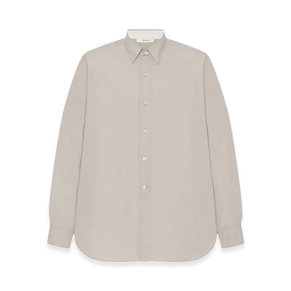 The Row Melchior Cotton Shirt "Deep Bistre"