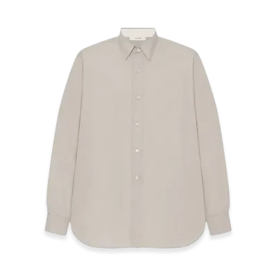 The Row Melchior Cotton Shirt "Deep Bistre"