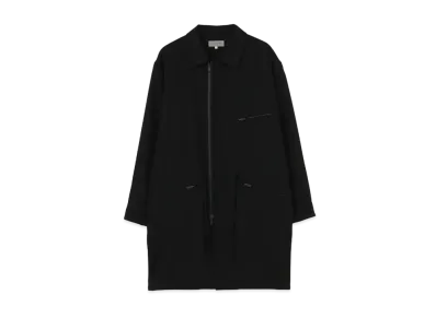 Yohji Yamamoto Pour Homme ARMY GABARDINE FASTENER BLOUSE "Black"