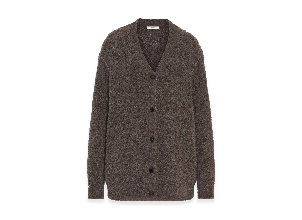 The Row Women's Laleh Cashmere, Alpaca and Silk Cardigan "Taupe"