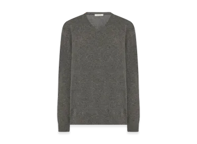 The Row Women's Ligeia Cashmere Tops "Medium Grey Melange"
