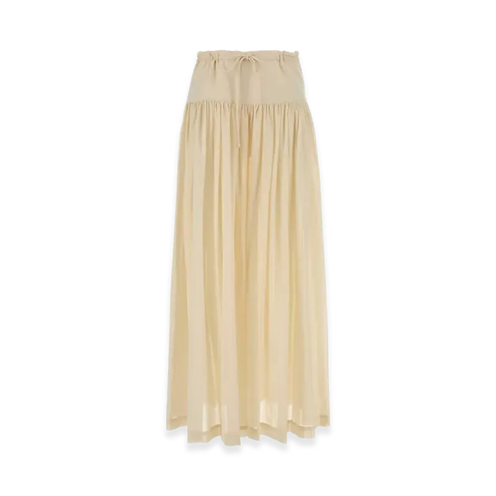 The Row Women's Cotton Berenice Wide-Leg Pant "Yellow/Cream"