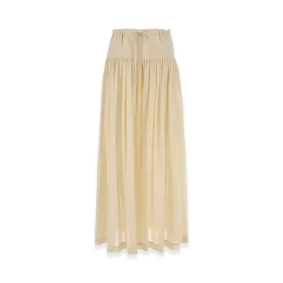 The Row Women's Cotton Berenice Wide-Leg Pant "Yellow/Cream"