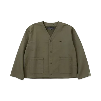 NEIGHBORHOOD No Collar Shirt LS "Olive Drab"