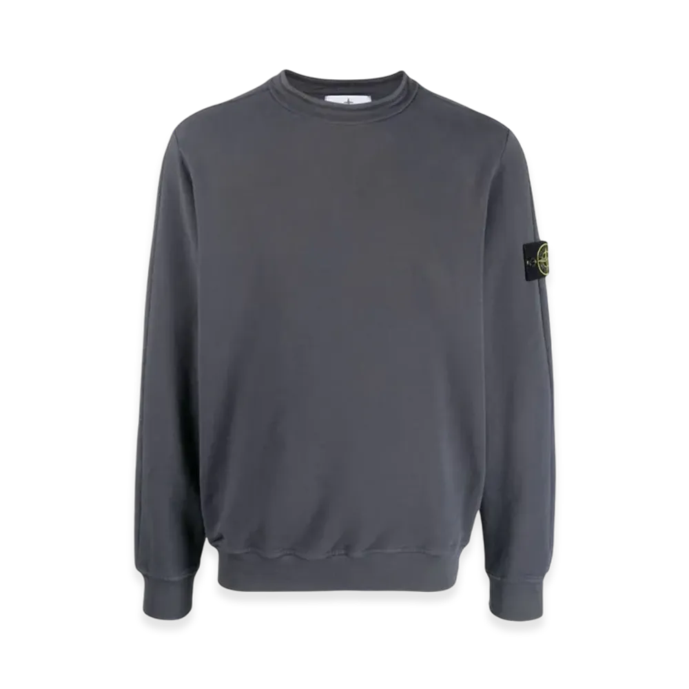 Stone Island 61352 Stretch Cotton Fleece Mock Turtleneck Sweatshirt - 23FW "Lead"