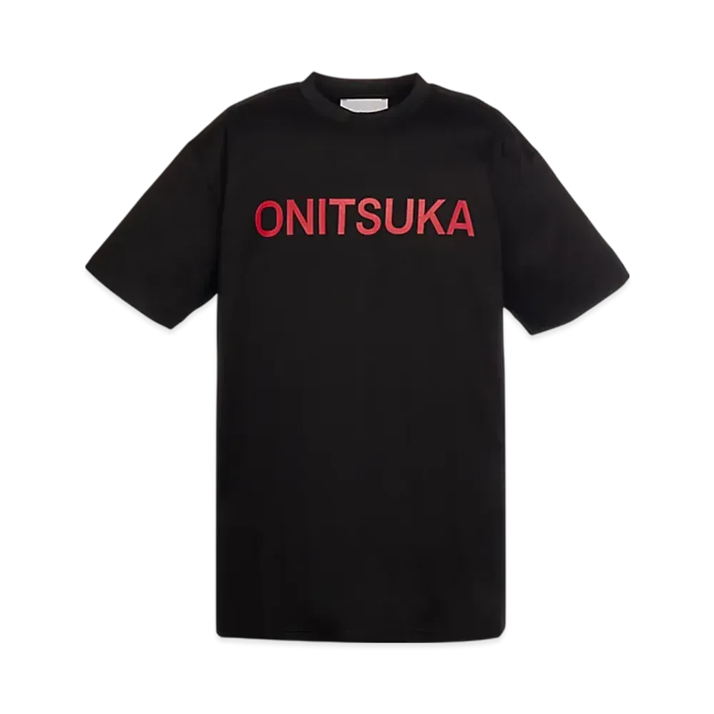 Onitsuka Tiger Short Sleeved Tee "Black/Red"