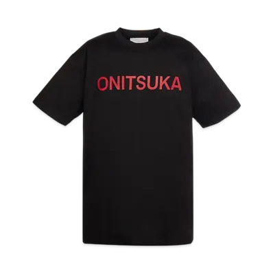 Onitsuka Tiger Short Sleeved Tee "Black/Red"
