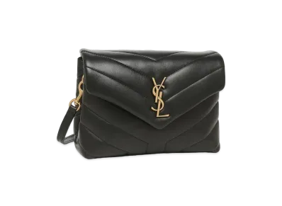 SAINT LAURENT Loulou Toy Bag In Matelasse Y Leather "Black"