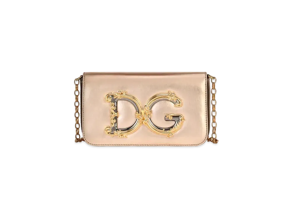 Dolce&Gabbana DG Girls Clutch Mold Lenapa Leather "Pink"