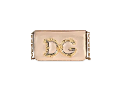 Dolce&Gabbana DG Girls Clutch Mold Lenapa Leather "Pink"