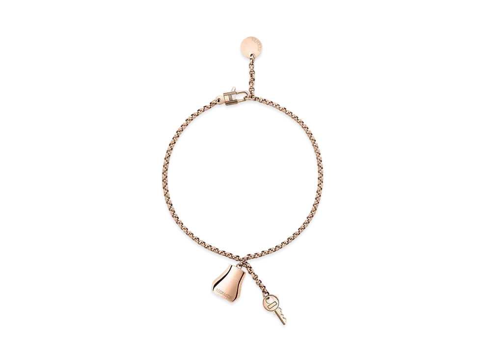 Hermes Kelly Clochette Bracelet PM "Pink Gold"