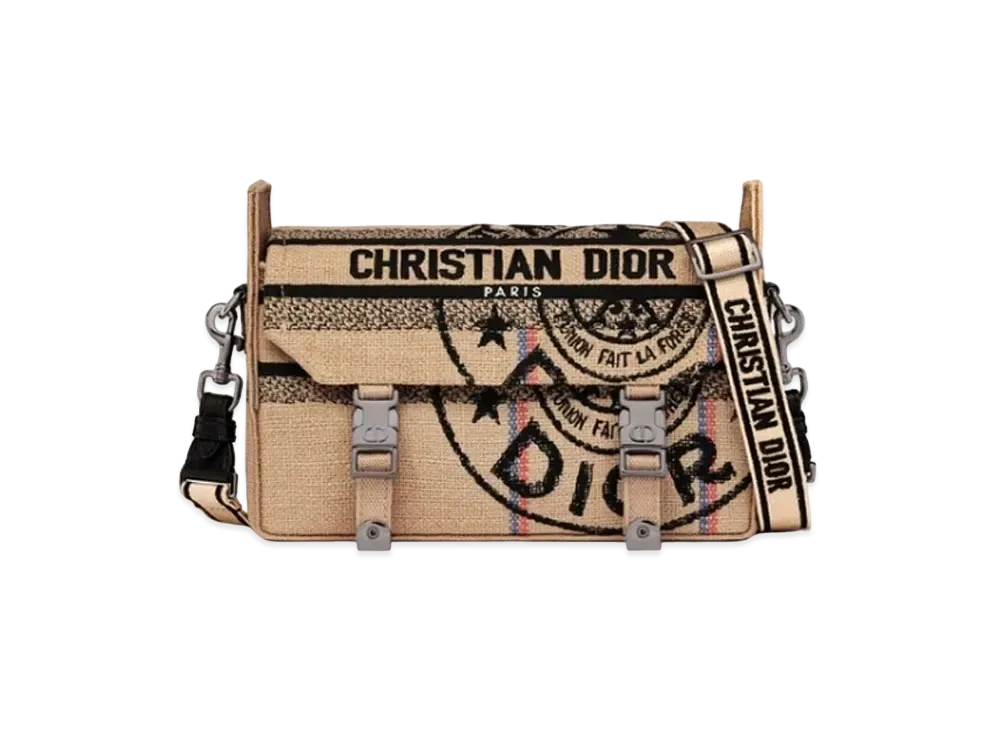 Dior Diorcamp Small Bag Dior Union Jute Canvas "Beige"