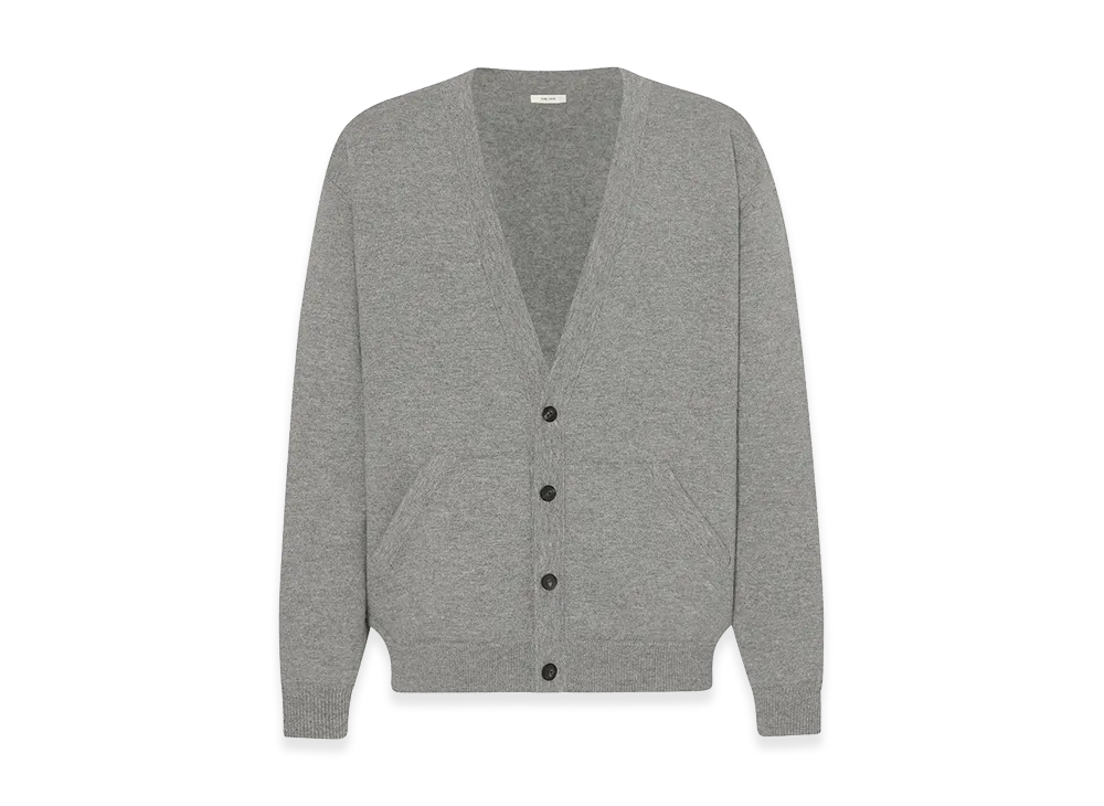 The Row Vonn Cashmere Cardigan "Grey Melange"
