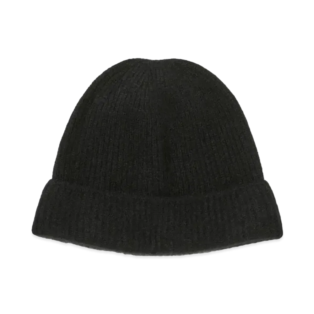 AURALEE Baby Cashmere Knit Cap "Top Black"